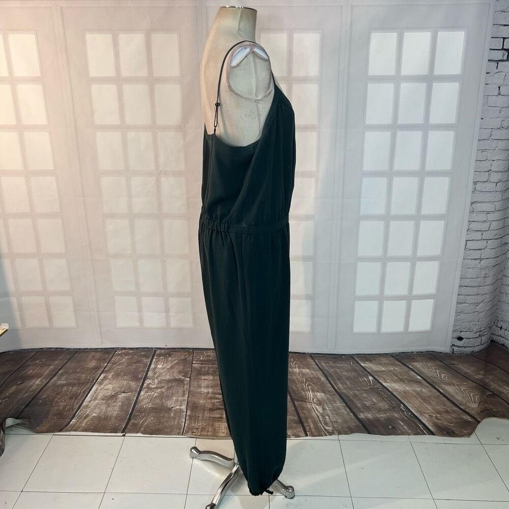 Madewell hunter green slip on elasticized waist jumpsuit with pockets size xl - Picture 5 of 12
